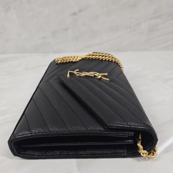 Saint Laurent Black Quilted Leather Crossbody Bag - Picture 5 of 13